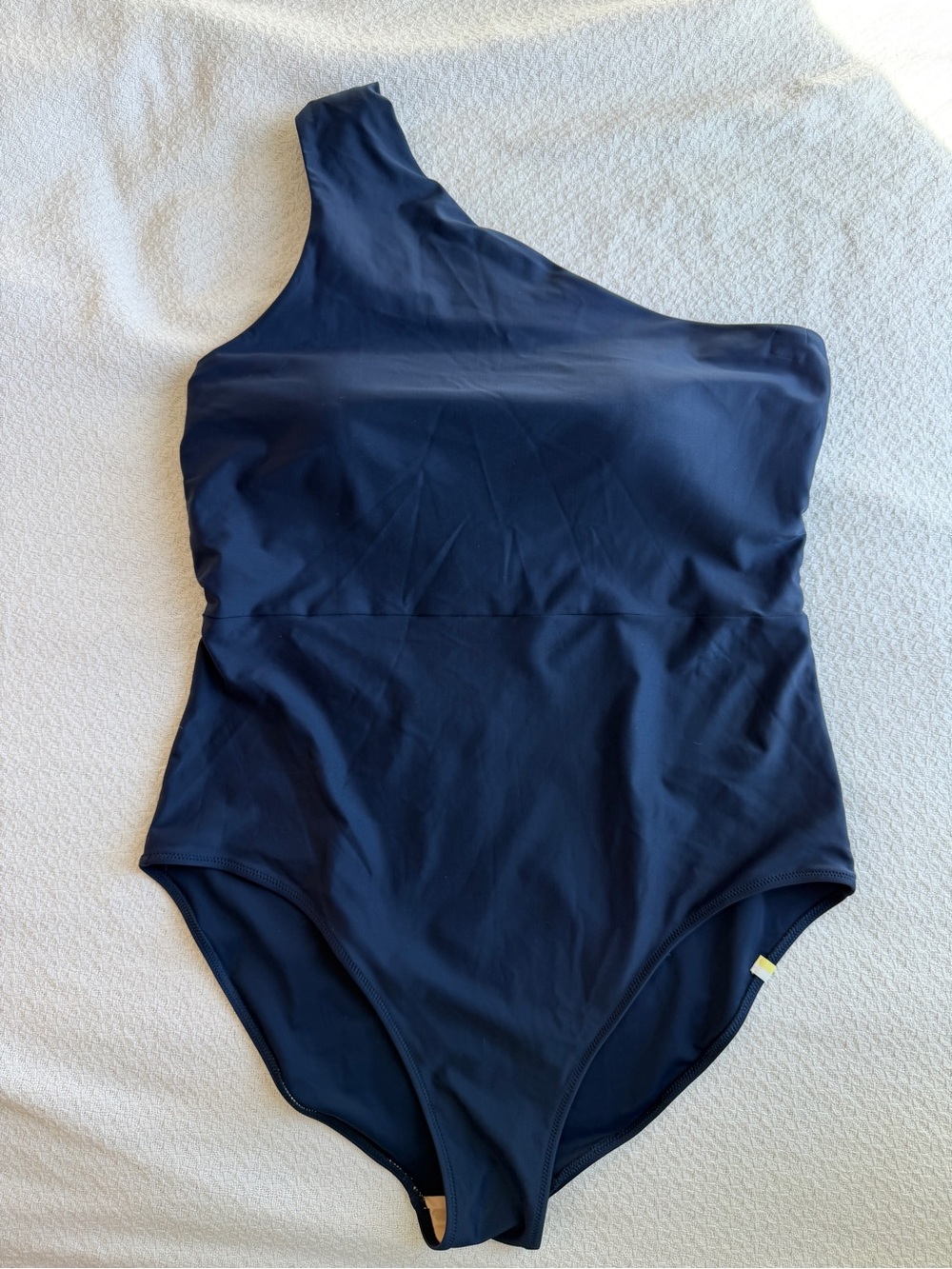 Summersalt The Ruched Sidestroke One Piece Swimsuit Navy Blue 16 NEW
